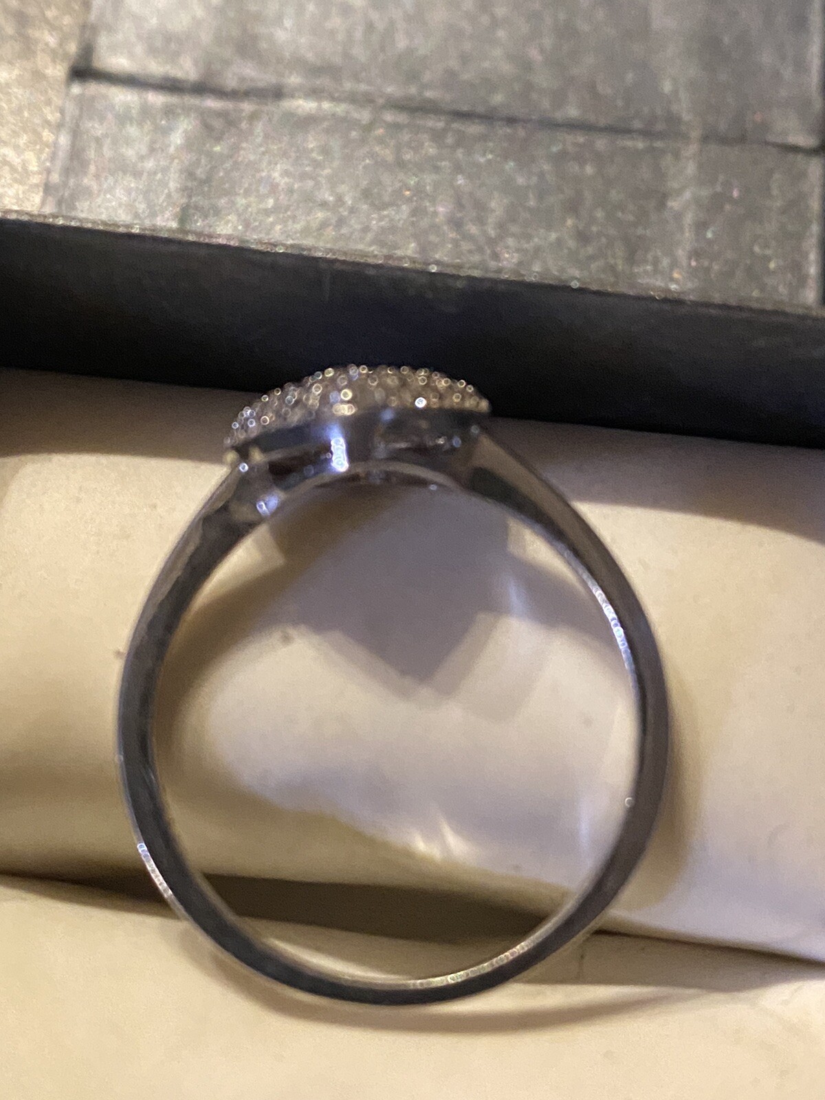sterling silver heart shape ring D J E - image 4
