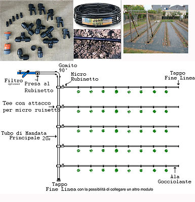 Tubo Gocciolante Autocompensante Naturìì Perfect Ø16mm, Passo 40cm, 400 Metri - Foto 14