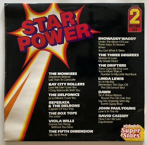 Star Power dbl LP EX Pickwick UK Pop Rock Bay City Rollers Monkees Showaddywaddy - Picture 2 of 6