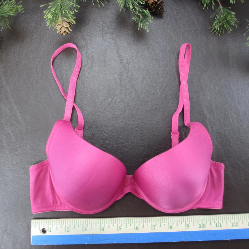 Sujetador Victoria's Secret 32B Rosa Acolchado Con Aros Cierre Ajustable Espalda Foto 2 de 4