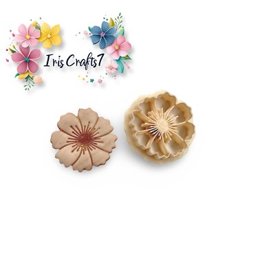 Blume 40 Keks Polymer Ton Ausstecher | 3D gedrucktes Ton Werkzeug | IrisCrafts7 UK