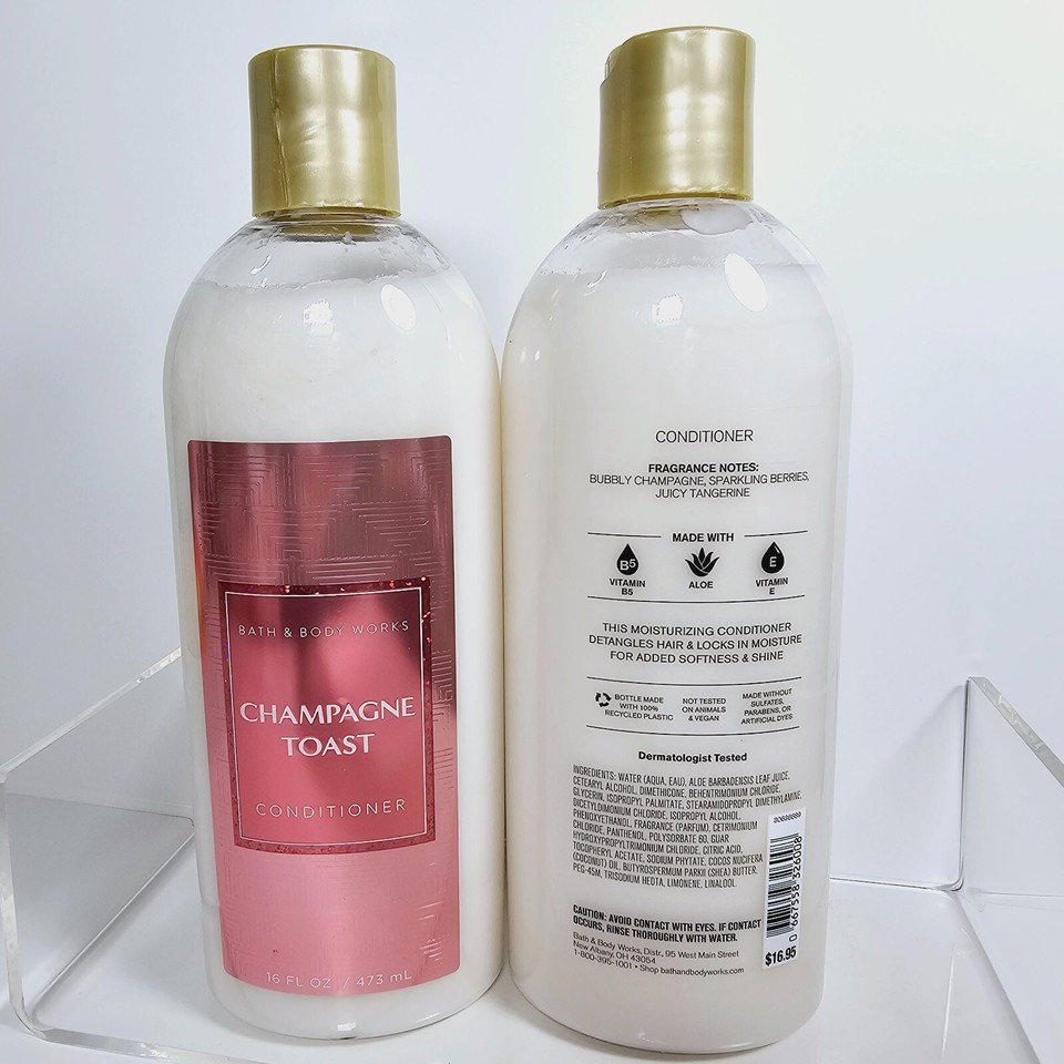 2 CHAMPAGNE TOAST Bath & Body Works Aromatherapy Conditioner Set NEW ...