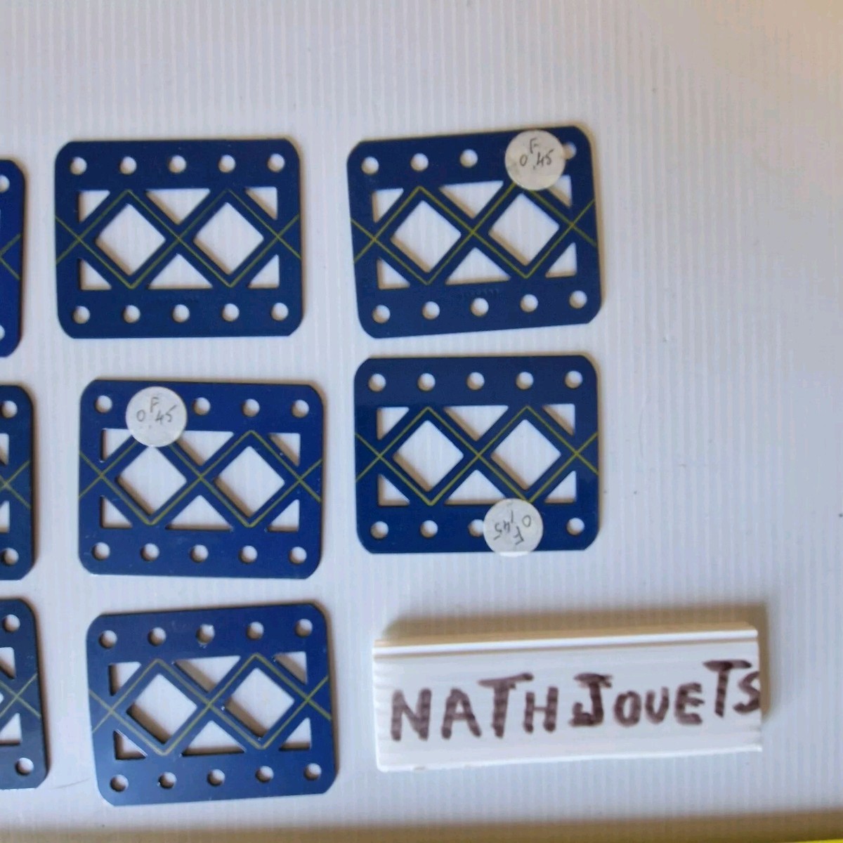 Lond Meccano N°97 Bleu Et Or - 54 Pièces Dont 9 Longrines Emballées - Vintage