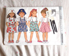 Butterick Childrens Jumper Romper Top Pattern 4022 Size 2-3-4 From 1995