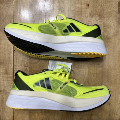 さほ Men's Size 11- Adidas Adizero Boston 11 'Solar Yellow Night