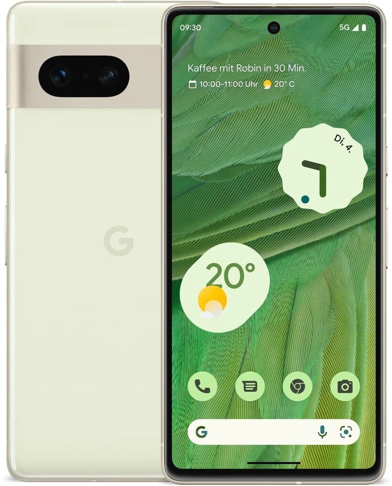 Google Pixel 7 128GB Lemongrass (Grün), Hervorragend – Refurbished