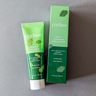Purlisse Kale + Vitamin K Exfoliator - Full Size 1.7oz/50ml - Sealed