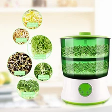 20W 2-Layer Bean Seed Sprouter Machine Household Automatic Bean Sprouts Machine