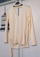Cream Wrap Top Size 6