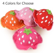 Bucket Hat Baby Kid Boys Girls Strawberry Cap Toddler Spring Bucket Hat Sun Cap