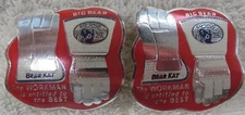 Big Bear Worker Workman Gloves Lot Of 2 Decals Vintage Bear Kat Co-Shoc 1950s