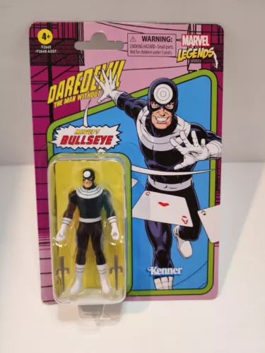 Figura de acción retro Bullseye de Marvel Legends Hasbro Kenner 2021 nueva
