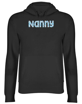 Blumenmuster Nanny Herren Damen Kapuzen Oberteil Hoodie Geschenk