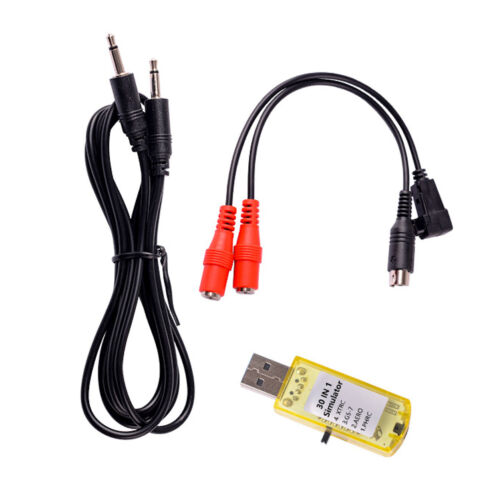 30 in1 Flight Simulator RC USB Cable for G7/Phoenix/Aerofly/FMS/VRC Helicopter