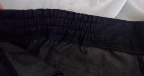 Larry Levine 77% algodón/20% poli/3% spandex para mujer Capris talla 22W azul oscuro - Imagen 6 de 8