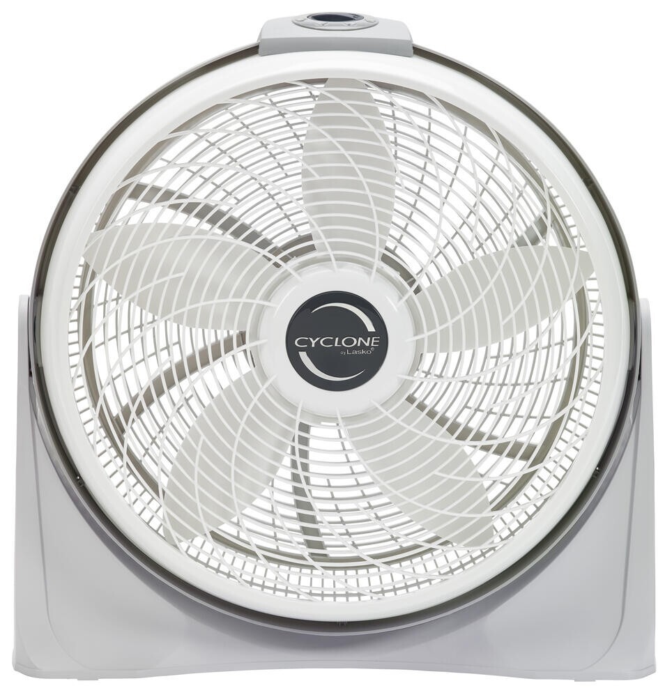 20" Floor Fan Cyclone Air Circulator Swirling Grill Rotary Knob Ventilation