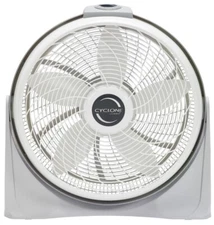 20" Floor Fan Cyclone Air Circulator Swirling Grill Rotary Knob Ventilation