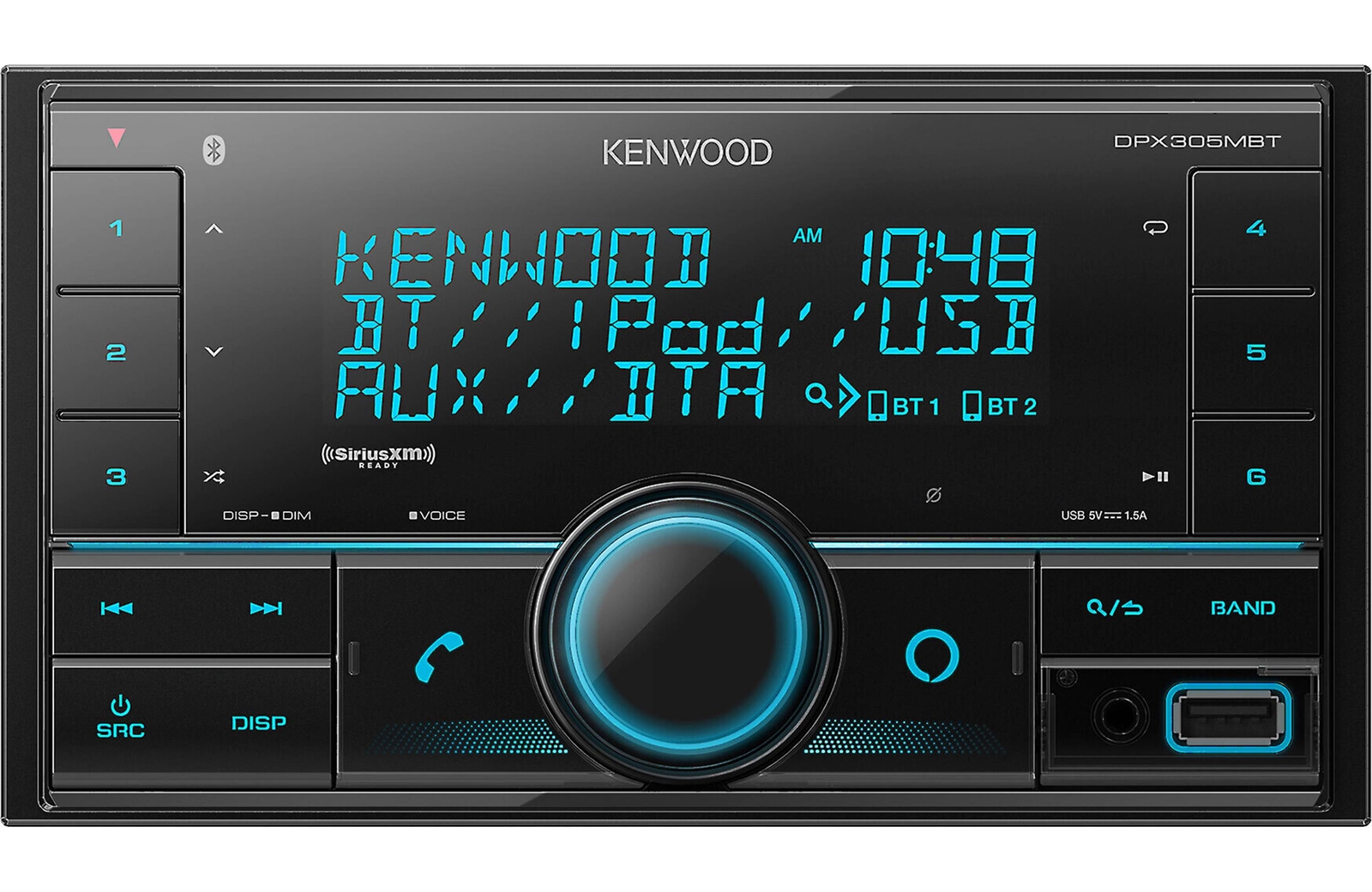 Kenwood DPX305MBT 2-DIN Bluetooth Digital Media Receiver