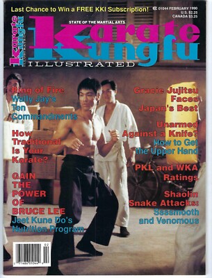 Bruce Lee Karate Kung Fu Illustrated Magazine February 1990 Near Mint Never Read