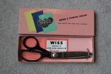 Vintage WISS Model C Pinking Shears w/ box Instructions CB 7 Zig Zag Made in USA