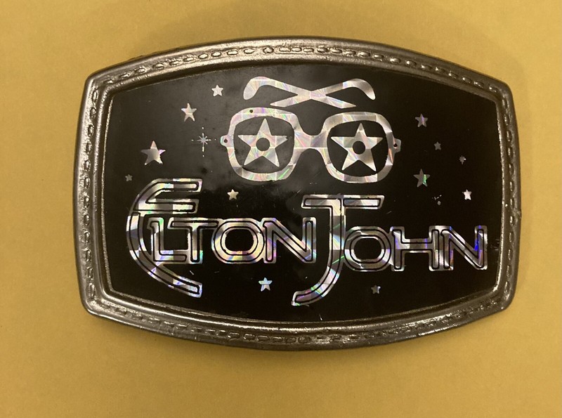 Vintage Elton John Belt Buckle