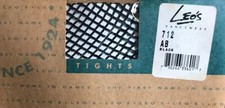 LEO S DANCE WEAR Black Fishnet Strong Tights SIZE AB 5 -5 6