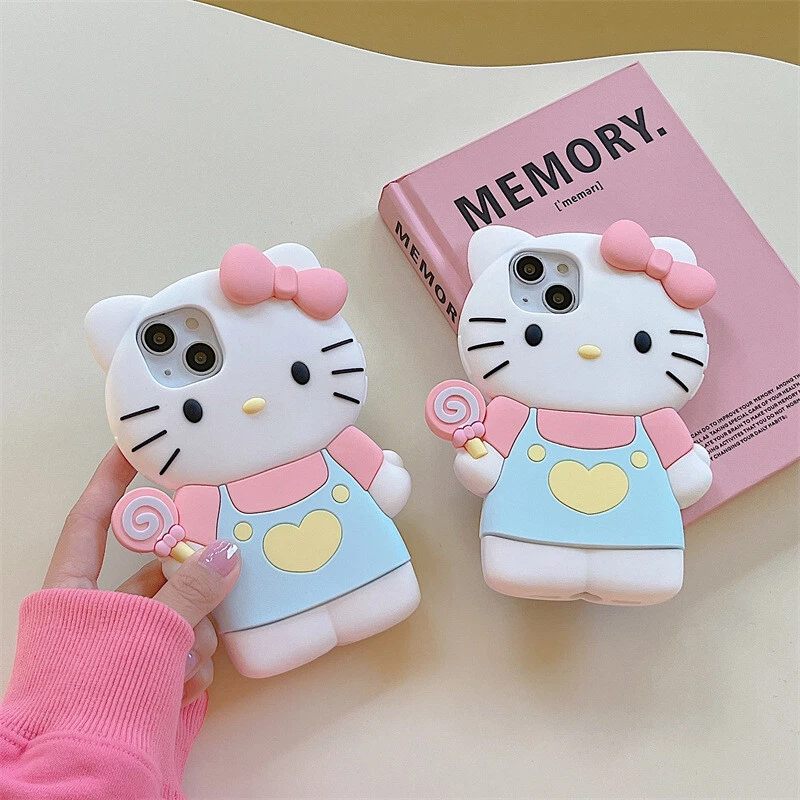 Linda Funda 3D a Prueba de Golpes Hello Kitty Kuromi para iPhone 16 Pro Max 15 14 13 12 11 Foto 3 de 4