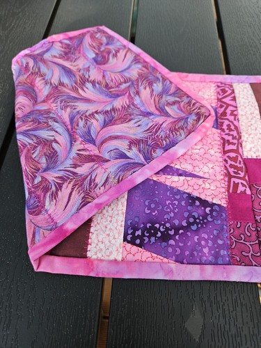 Patchwork Pink Quilt Tischläufer 19 x 42 cm - Bild 6 von 6