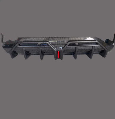 Carbon Fiber Style Rear Bumper Diffuser Lip Spoiler For 23-24 GEELY YinHe L7 SUV