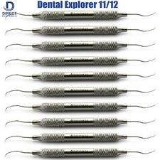 Periodontal Explorer 11/12 Set Of 10 Dental Sickle Diagnostic Double Ended Probe
