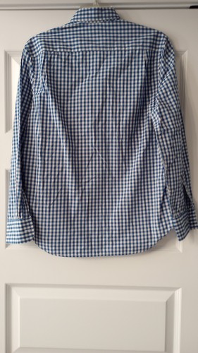 Crewcuts J Crew Boys Everyday Shirt Blue White Check LS Size 14 Worn Once - Picture 6 of 8