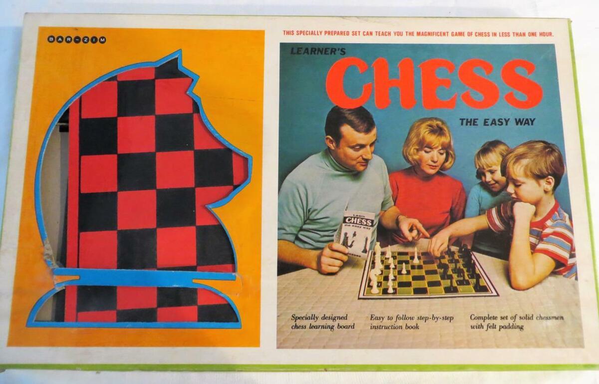 Learners Chess Easy Way 15 Learning Board Chessmen Bar Zim 1967