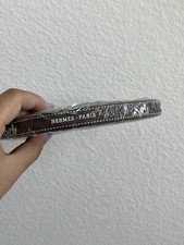 New with Seal Authentic HERMES Ribbon Roll 50m 54 Yards Brown w/ Cream Logo