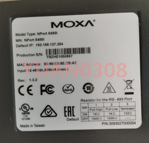 NEW MOXA NPORT 5450I serial server DHL Fast delivery #DW - Picture 4 of 5