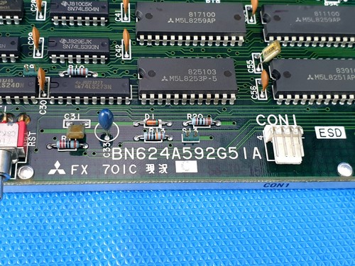 Mitsubishi FX701C Card Circuit Board BN624A592G51A - Picture 3 of 6