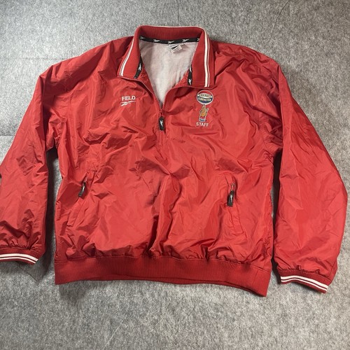 Vintage Reebok Harlem Globetrotters 1/2 Zip Red Windbreaker Gr. XL - Bild 2 von 13