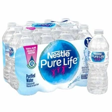 Pure Life, Purified Water, 8 Fl Oz, Plastic Bottled Water, 24 Pack