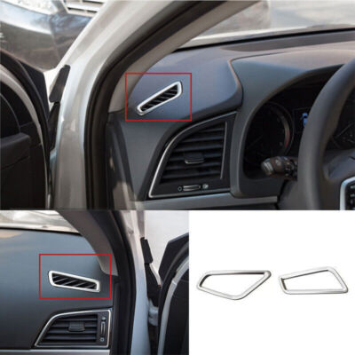 For Hyundai Elantra 17-2020 Titanium Silver Instrument L&R Air Outlet Vent Trim