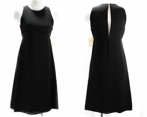 Size 8 Little Black Dress - Posh Designer 60s Slee