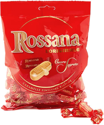 ROSSANA 175gr HARD STUFFED CANDIES red perugina gluten free italian sweets