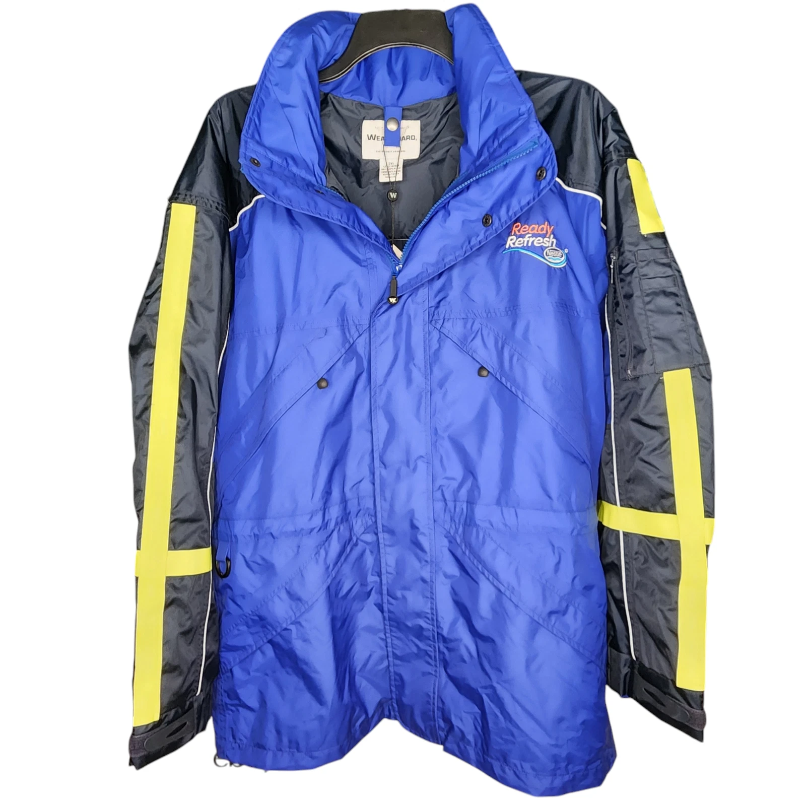 WearGuard System 365 Jacket Mens Blue Nylon 2XL Zip Waterproof Long Sleeve NWT