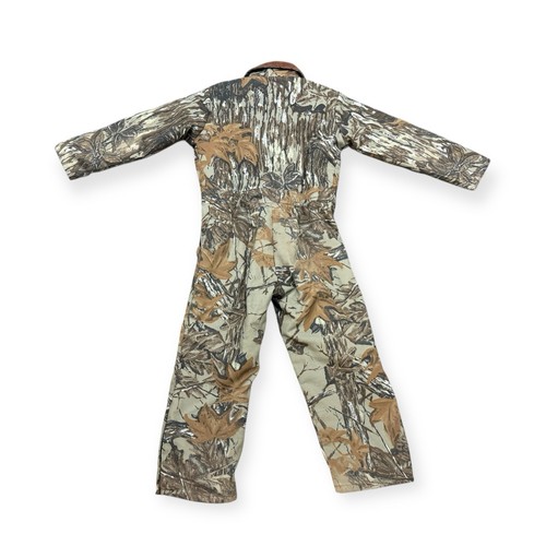 VTG Liberty Rugged Outdoor Gear Realtree Camo Coveralls YOUTH SZ 10 Regular USA - Picture 5 of 5