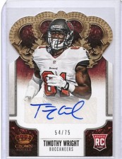 2013 Panini Crown Royale 54/75 Timothy Wright #189 Auto 12eq