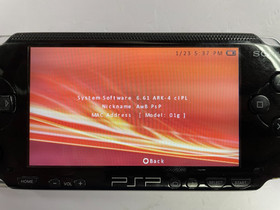 SONY PLAYSTATION PORTABLE PSP-1001 MOD-DED PORTABLE SYSTEM W/ GAMES