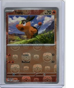 Tepig 011/086 (Master Ball Pattern) SV White Flare Holo English - Pack Fresh