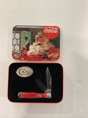 2001 CASE XX (6225-1/2 SS) BONE CHRISTMAS/COCA-COLA 