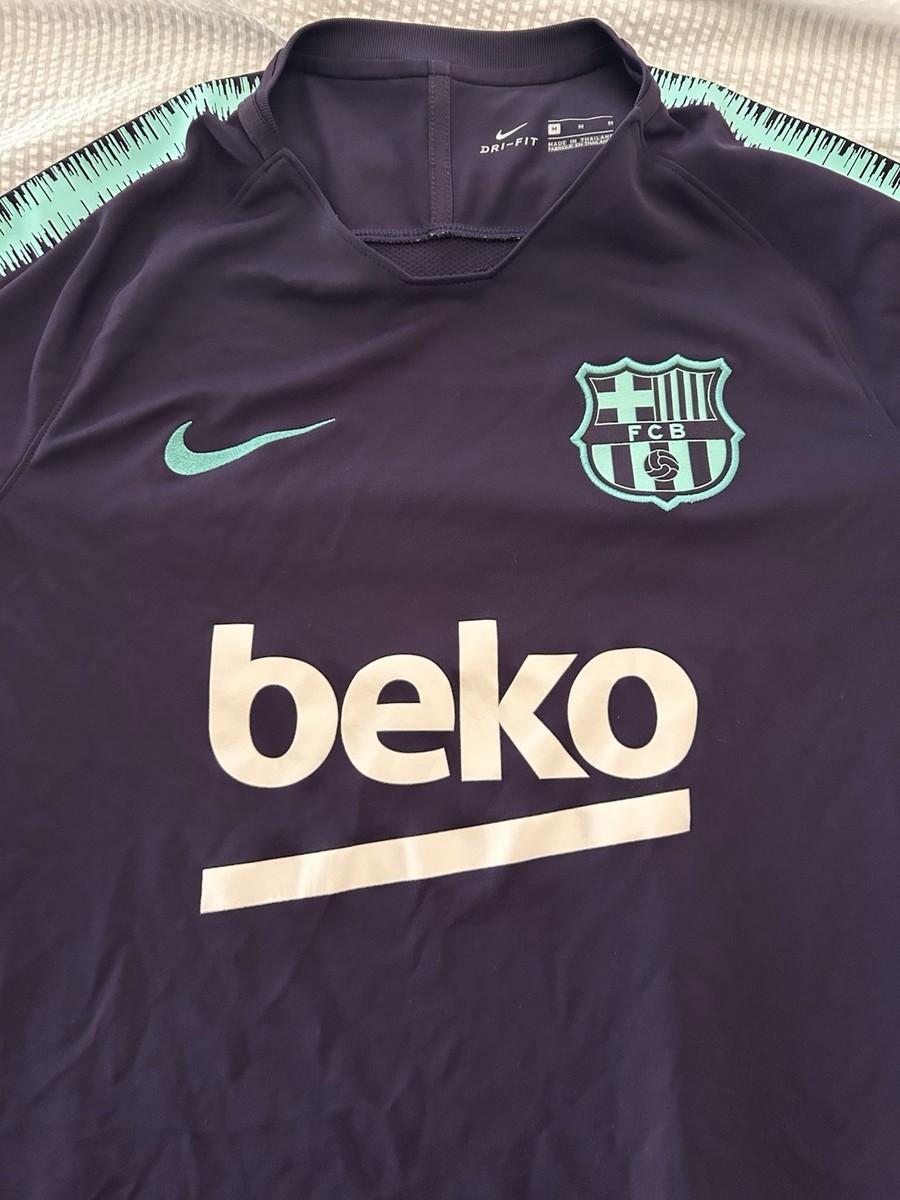 Nike FC Barcelona Dri-Fit Soccer Jersey Beko Sponsor Dark Purple