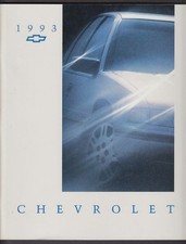 1993 Chevrolet Full Line Sales Catalog Cavalier Beretta Corsica Lumina Caprice 