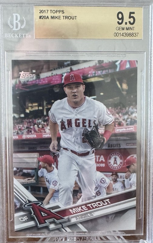 Topps 2017 Mike Trout Los Angeles Angels #ANG-1 BGS Graded Baseball Card