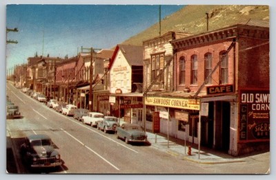 Old Sawdust Corner Cafe, Virginia City, Nevada Postcard